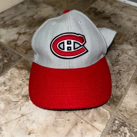 Men’s Vintage 47 Brand Montreal Canadians Hockey Habs  Red and Green Wool Hat - Picture 1 of 14